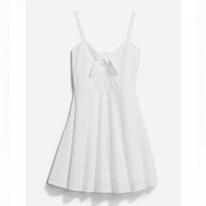 Nine Britton Perrine Tie Front Swiss Dot Detail Knit Dress